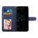Samsung Galaxy S25+ 5G Stitching Calf Texture Buckle Leather Phone Case - Blue