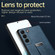 Samsung Galaxy S25+ 5G SULADA PC Hybrid Leather Texture Skin Feel Shockproof Phone Case - Black