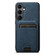Samsung Galaxy S25+ 5G Suteni H16 Litchi Texture Leather Detachable Wallet Back Phone Case - Blue