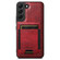 Samsung Galaxy S25+ 5G Suteni H17 Oil Eax Leather MagSafe Detachable Wallet Phone Case - Red Samsung Galaxy S25+ 5G Suteni H17 Oil Eax Leather MagSafe Detachable Wallet Phone Case - Red