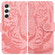 Samsung Galaxy S25+ 5G Tiger Embossing Pattern Flip Leather Phone Case - Pink