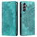 Samsung Galaxy S25+ 5G Totem Embossed Magnetic Leather Phone Case - Green