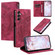Samsung Galaxy S25+ 5G Totem Embossed Magnetic Leather Phone Case - Red