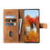 Samsung Galaxy S25+ 5G TTUDRCH Embossed Line Splicing Leather Phone Case - Brown