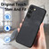 Samsung Galaxy S25+ 5G Vintage Leather PC Back Cover Phone Case - Black