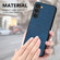 Samsung Galaxy S25+ 5G Vintage Leather PC Back Cover Phone Case - Blue