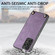 Samsung Galaxy S25+ 5G Vintage Leather PC Back Cover Phone Case with Crossbody Strap - Purple