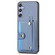 Samsung Galaxy S25+ 5G Wristband Kickstand Wallet Back Phone Case with Tool Knife - Blue