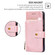 Samsung Galaxy S25+ 5G Zipper Bag Leather Phone Case - Rose Gold
