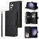 Samsung Galaxy S25 5G 9-Card Slots Zipper Wallet Bag Leather Phone Case - Black