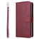 Samsung Galaxy S25 5G 9-Card Slots Zipper Wallet Bag Leather Phone Case - Wine Red