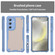 Samsung Galaxy S25 5G Armor Glaze PC Hybrid TPU Phone Case - Blue