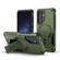 Samsung Galaxy S25 5G Armor MagSafe Holder PC Hybrid TPU Phone Case - Army Green
