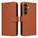 Samsung Galaxy S25 5G BETOPNICE BN-005 2 in 1 Detachable Imitate Genuine Leather Phone Case - Brown