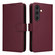 Samsung Galaxy S25 5G BETOPNICE BN-005 2 in 1 Detachable Imitate Genuine Leather Phone Case - Wine Red