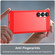 Samsung Galaxy S25 5G Carbon Fiber Brushed Texture TPU Phone Case - Red