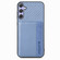 Samsung Galaxy S25 5G Carbon Fiber Magnetic Card Wallet RFID Blocking Phone Case - Blue