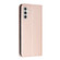 Samsung Galaxy S25 5G Carbon Fiber Texture Magnetic Flip Leather Phone Case - Rose Gold