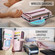 Samsung Galaxy S25 5G CaseMe C36 Card Slots Zipper Wallet RFID Anti-theft Leather Phone Case - Pink