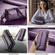 Samsung Galaxy S25 5G CaseMe C36 Card Slots Zipper Wallet RFID Anti-theft Leather Phone Case - Purple