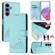 Samsung Galaxy S25 5G Cat Rat Embossed RFID Leather Phone Case with Lanyard - Mint Green Samsung Galaxy S25 5G Cat Rat Embossed RFID Leather Phone Case with Lanyard - Mint Green