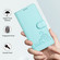 Samsung Galaxy S25 5G Cat Rat Embossed RFID Leather Phone Case with Lanyard - Mint Green Samsung Galaxy S25 5G Cat Rat Embossed RFID Leather Phone Case with Lanyard - Mint Green