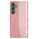 Samsung Galaxy S25 5G Cherry Blossom Butterfly Skin Feel Embossed PU Phone Case - Rose Gold