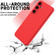 Samsung Galaxy S25 5G Color Liquid Silicone Phone Case - Red