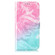 Samsung Galaxy S25 5G Colored Drawing Marble Pattern Leather Phone Case - Pink Green Marble