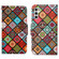 Samsung Galaxy S25 5G Colored Drawing Pattern Leather Phone Case - Ethnic Style