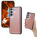Samsung Galaxy S25 5G Cowhide Texture Back Cover Phone Case - Rose Gold