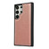 Samsung Galaxy S25 5G Cowhide Texture Back Cover Phone Case - Rose Gold