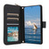 Samsung Galaxy S25 5G Crossbody Rhombic Zipper Tower Buckle Leather Phone Case with Lanyard - Black