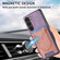 Samsung Galaxy S25 5G Denim Texture Leather Skin Phone Case with Card Slot - Purple