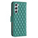 Samsung Galaxy S25 5G Diamond Lattice Wallet Flip Leather Phone Case - Green