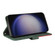 Samsung Galaxy S25 5G Dual-color Splicing Flip Leather Phone Case - Green