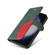 Samsung Galaxy S25 5G Dual-color Splicing Flip Leather Phone Case - Green