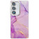 Samsung Galaxy S25 5G Electroplated Marble Texture Phone Case - Gold Purple Red M15