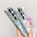 Samsung Galaxy S25 5G Electroplated Marble Texture Ring Holder Phone Case - Purple S3