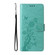Samsung Galaxy S25 5G Embossed Butterfly Flowers Leather Phone Case - Green