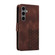 Samsung Galaxy S25 5G Embossed Rhombus Starry Leather Phone Case - Brown