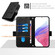 Samsung Galaxy S25 5G Embossed Rose RFID Anti-theft Leather Phone Case - Black