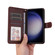 Samsung Galaxy S25 5G ENKAY Card Wallet Calf Texture Leather Phone Case with Screen Film - Blue