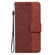 Samsung Galaxy S25 5G Geometric Embossed Leather Phone Case - Brown