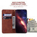 Samsung Galaxy S25 5G Geometric Embossed Leather Phone Case - Brown