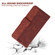 Samsung Galaxy S25 5G Geometric Embossed Leather Phone Case - Brown