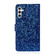 Samsung Galaxy S25 5G Glitter Powder Filp Leather Phone Case - Blue