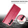 Samsung Galaxy S25 5G LC.IMEEKE Calf Texture Leather Phone Case - Red Samsung Galaxy S25 5G LC.IMEEKE Calf Texture Leather Phone Case - Red