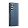 Samsung Galaxy S25 5G LC.IMEEKE L1 Series Frosted Fine Texture PU Phone Case - Blue