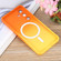 Samsung Galaxy S25 5G Liquid TPU Silicone Gradient MagSafe Phone Case - Orange Yellow